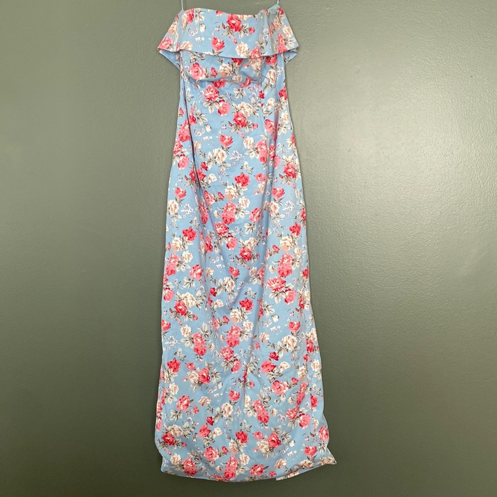 Bobbles & Lace garden floral M dress Pit to pit  17” Length 44”